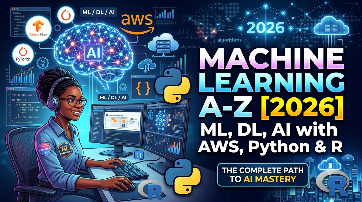 Machine Learning A-Z [2026]: ML, DL, AI with AWS, Python & R